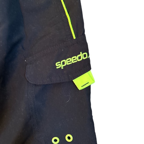 Speedo Men's Bathing Suit Long Trunks - Size Large - Black - Picture 2 of 5